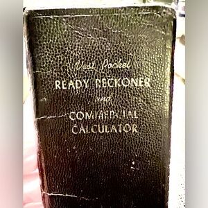 Vintage Vest Pocket Ready Reckoner & Commercial Calculator 1960 Ottenheimer.